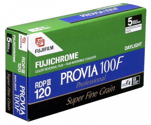 Fujifilm Provia 100F 120, ISO 100, Pack of 5