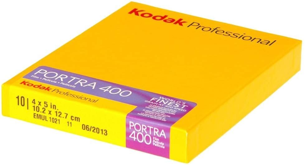 Kodak Portra 400 4 x 5, ISO 100, Pack of 10 sheets