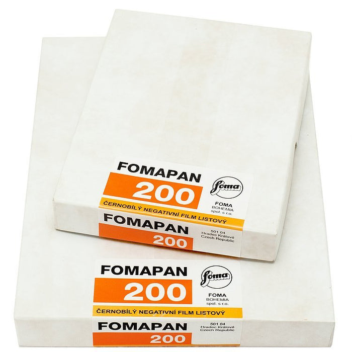 Foma Fomapan 200, Creative, 4 x 5in, ISO 200, 50 sheets