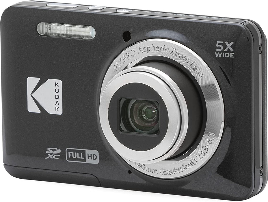 Kodak Pixpro X55 16MP 5x Zoom Compact Camera - Black