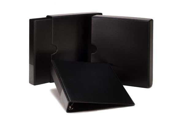 Kenro Slipcase and Ringbinder, 4 Ring, Black