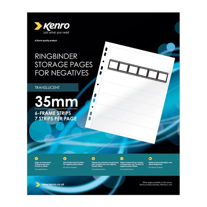 Kenro Negative Pages, Paper, 35mm, 25 sheets
