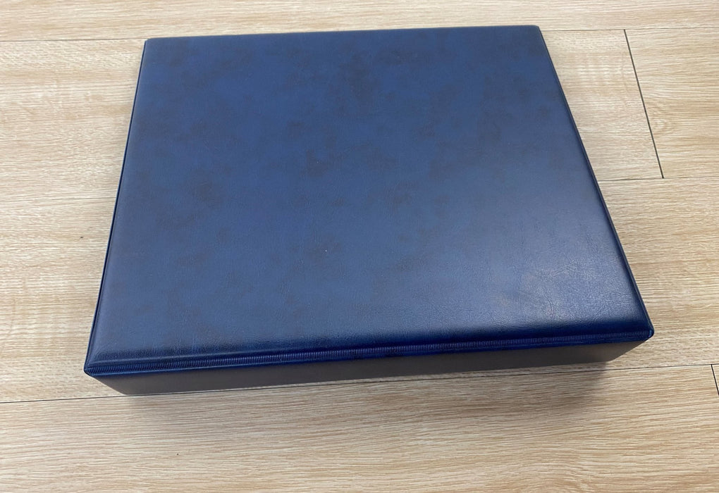 Clearfile Storage Sheet Binder 4 Ring, 85, Blue padded