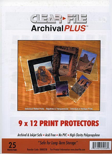 Clearfile 080B Print Protectors 9x12in (A4) Pack of 25