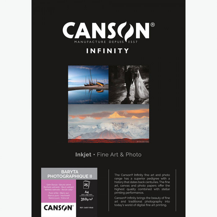 Canson Baryta Photographique II 310, A4, Pack of 25