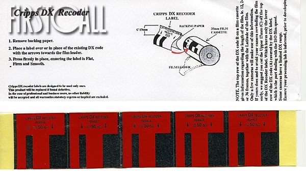 Firstcall DX Recoder Labels, ISO 25