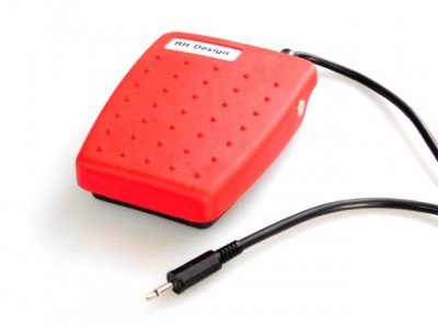 RH Designs Foot switch Deluxe Red, with 2m (6.5 feet) cable