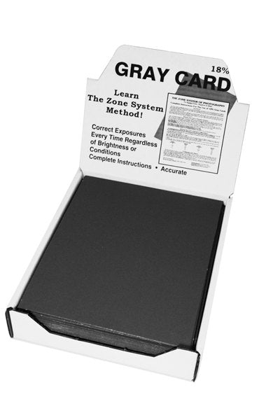 Delta Gray Card, 8 x 10-inch, with Zone System Guide