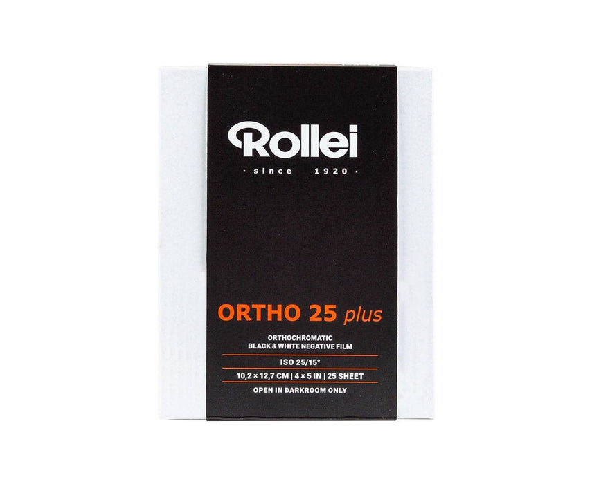 Rollei Ortho 25 Plus film, 5 x 4in, ISO 25