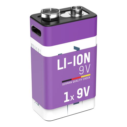 Ansmann Li-Ion Rechargeable Battery USB-C port - 9v (1)