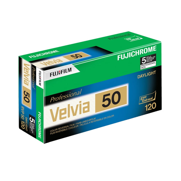 Fujifilm Velvia 50 120, ISO 50, Pack of 5
