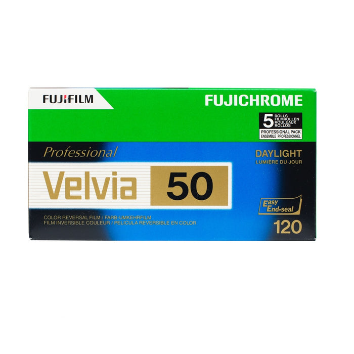 Fujifilm Velvia 50 120, ISO 50, Pack of 5