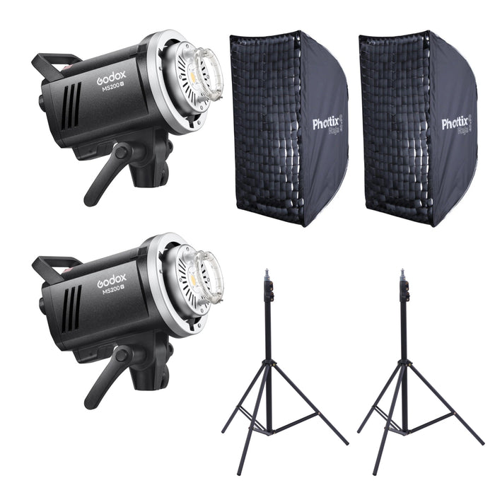 Godox MS200V Two Head Schools Kit