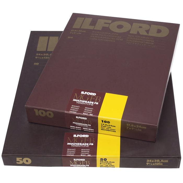 Ilford Multigrade FB Warmtone S-Matt 9.5 x 12in, Pack of 50