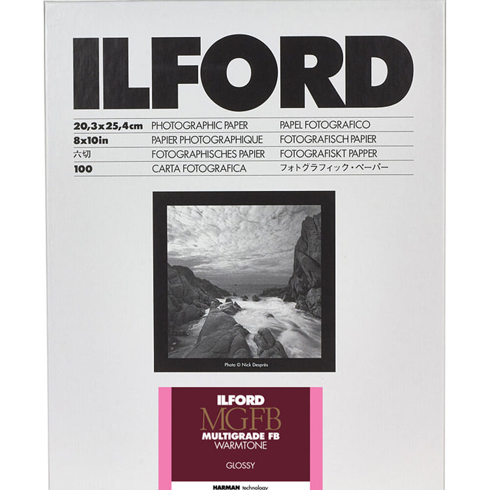 Ilford Multigrade FB Warmtone Glossy 12 x 16in, Pack of 10