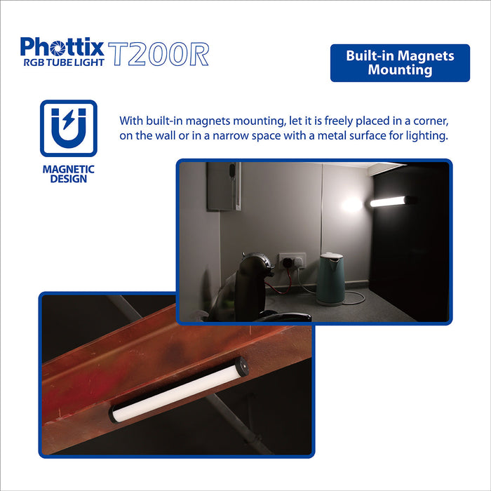 Phottix T200R RGB LED Tube Light