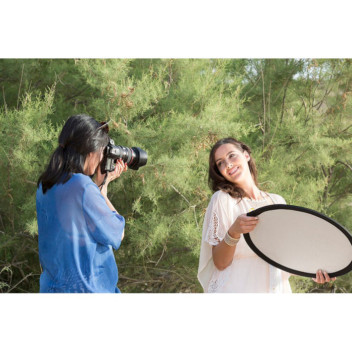 Lastolite Collapsible Reflector Silver/White, 50cm - 2031