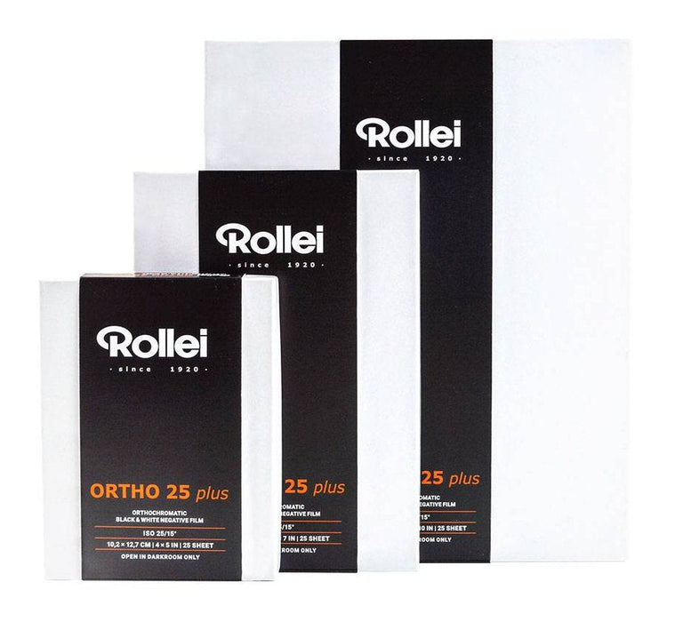 Rollei Ortho 25 Plus film, 8 x 10in, ISO 25