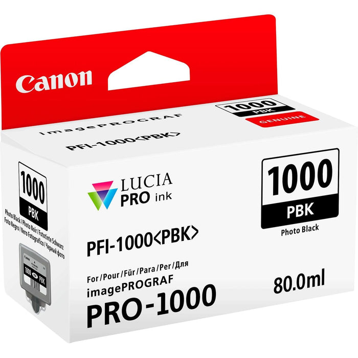 Canon Ink Jet Cartridge PFI-1000PBK, Photo Black
