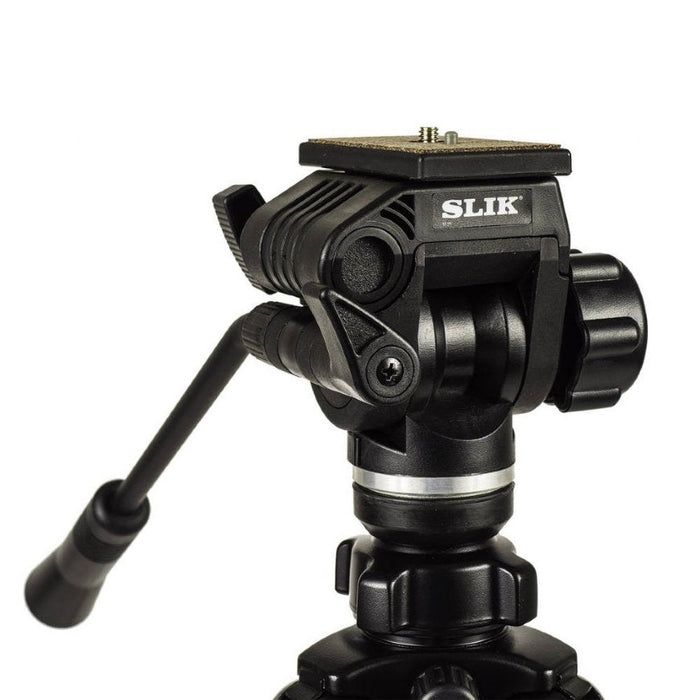 Slik 504QF II Video Tripod with 2-Way fluid Video Head