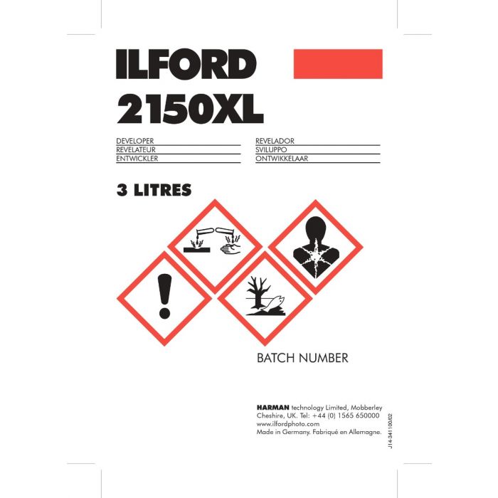 Ilford 2150XL Developer + Fixer Kit 2x 3 litres