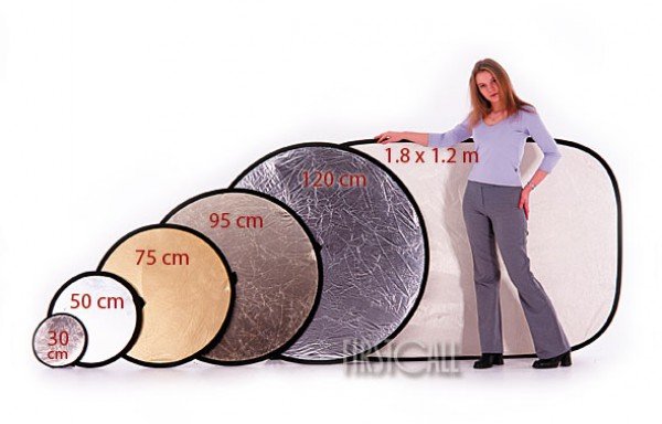 Lastolite Collapsible Reflector Silver/White, 50cm - 2031