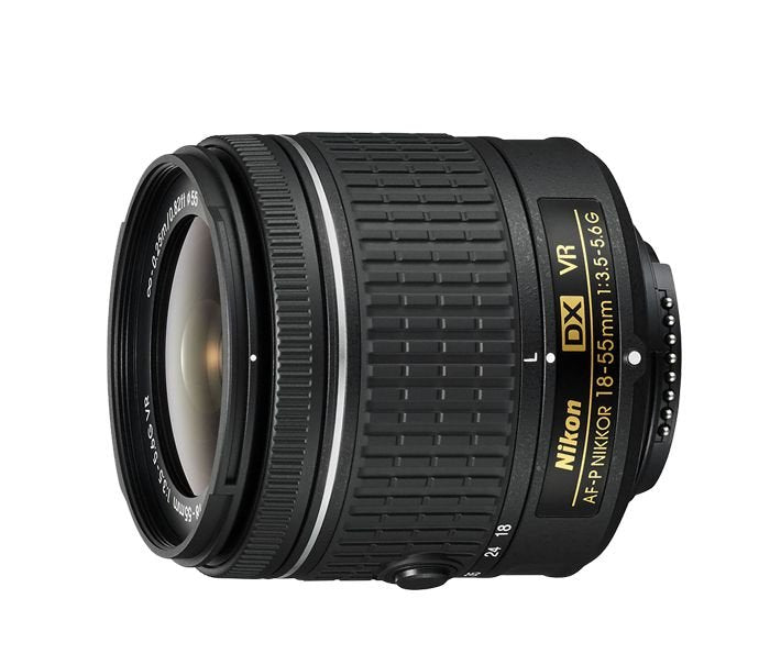 Nikon 18-55mm f/3.5-5.6G AF-P VR DX NIKKOR lens (used)