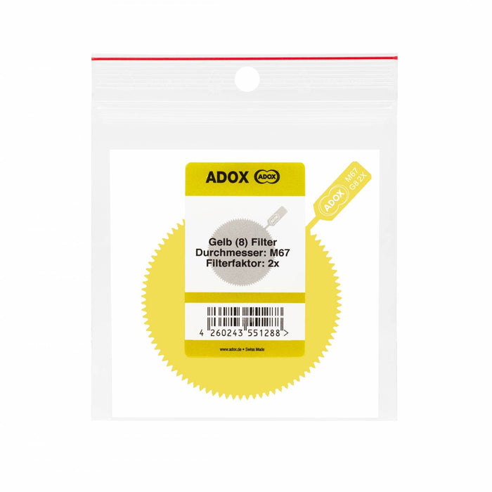 Adox Snap On Filter Yellow, 52mm
