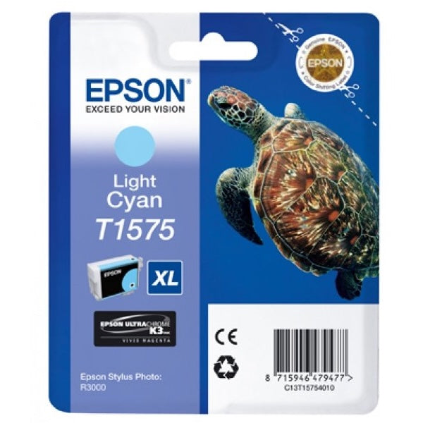 Epson Ink Jet Cartridge T1575, Turtle, Light Cyan