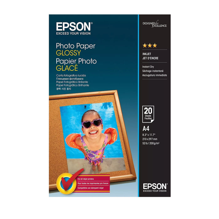 Epson SO42538, Photo Glossy Paper, A4, Pack of 20