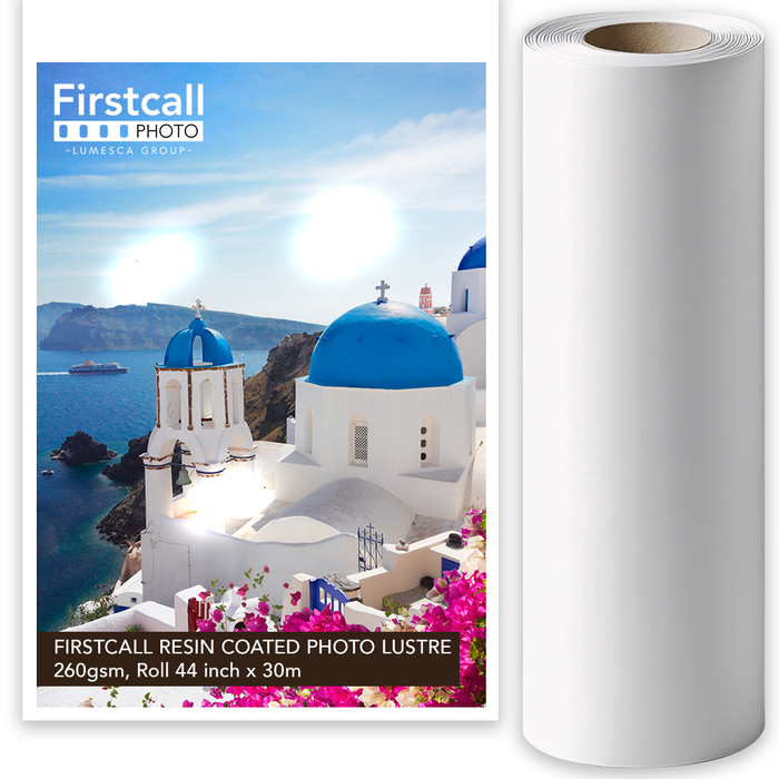 Firstcall Resin Coated Photo Lustre 260gsm Roll 44in x 30m