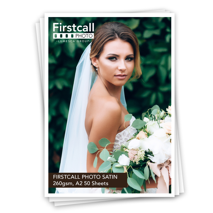Firstcall Photo Heavyweight Satin (Olmec), A2, Pack of 50