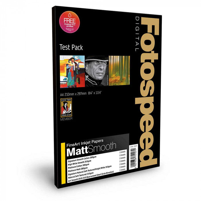 Fotospeed Fine Art Smooth Test Pack A4