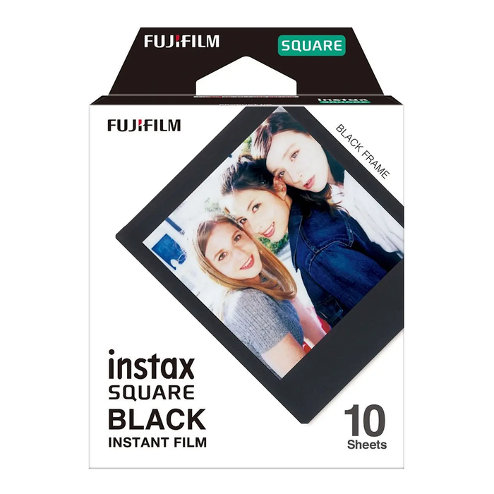 Fujilm Instax Square Film Black Frame - 10 Sheets