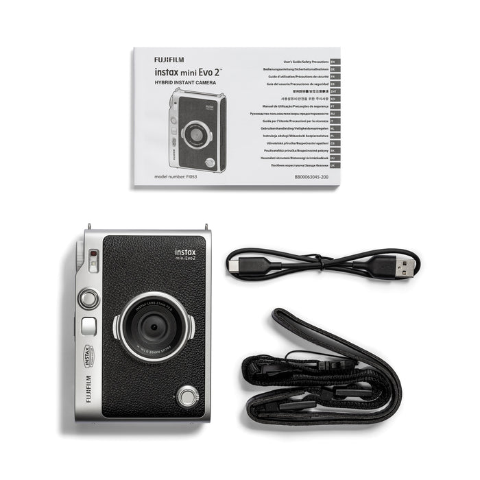 Fujifilm Instax Mini Evo 2 Hybrid Instant Camera Black