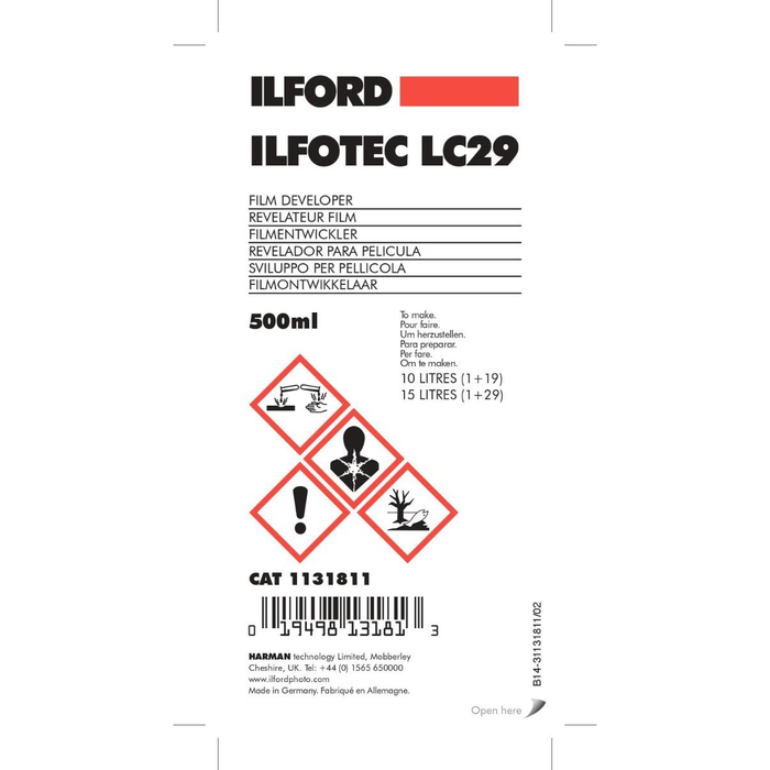 Ilford Ilfotec LC29 Film Developer, 500ml