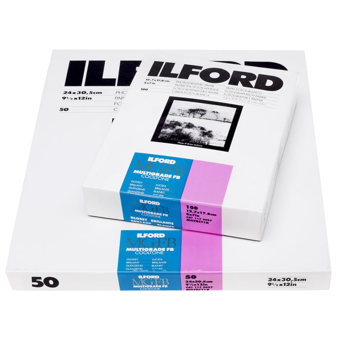 Ilford Multigrade FB Cooltone, Glossy, 9.5 x 12in, 50 Sheets
