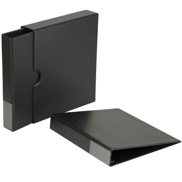 Kenro Slipcase and Ringbinder, 4 Ring, Black