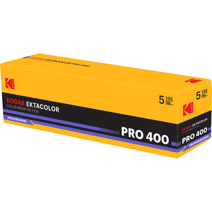 Kodak Ektacolor Pro 400 - 35mm 36Exp Pack of 5
