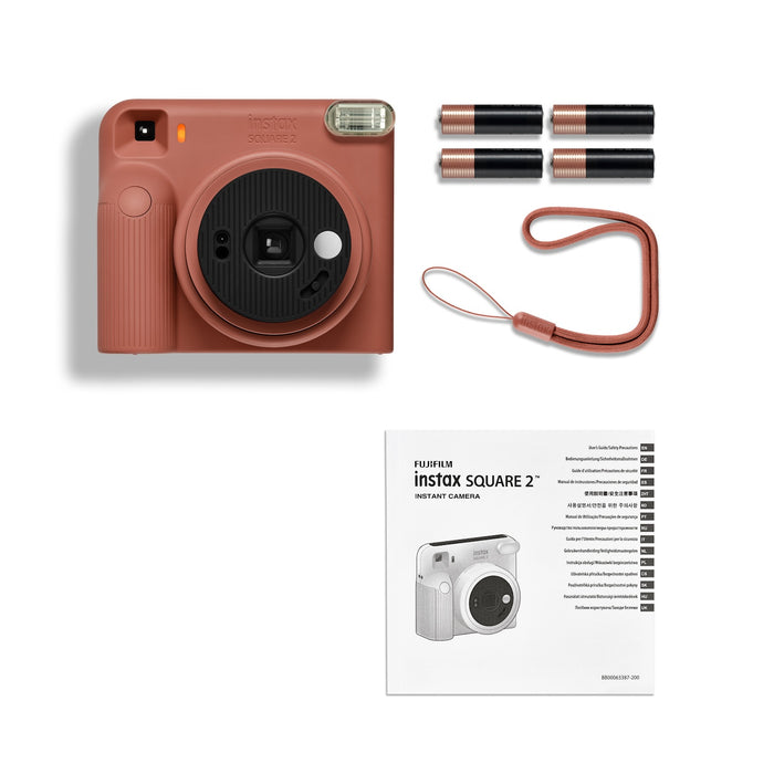 Fujifilm Instax Square 2 Instant Film Camera Brick Red