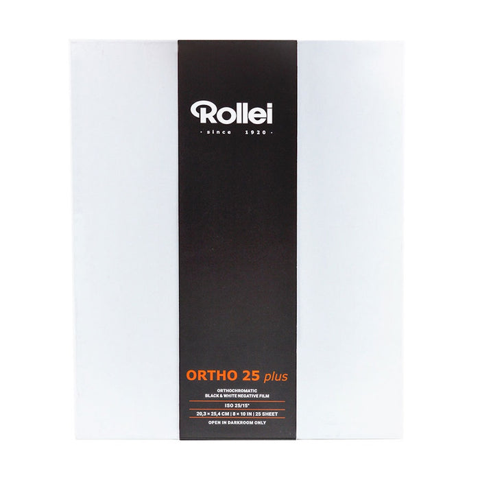 Rollei Ortho 25 Plus film, 8 x 10in, ISO 25