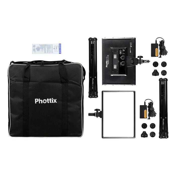 Phottix Nuada S3a Video LED Light Twin Kit Set