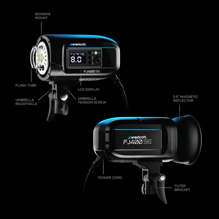 Westcott FJ400-SE 3-Light Studio Strobe Kit with FJ-X3 S Sony Wireless Trigger