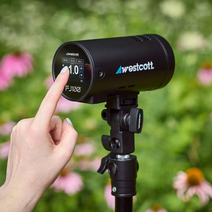 Westcott FJ100 Touchscreen Off-Camera Strobe with FJ Mini AC/DC Battery