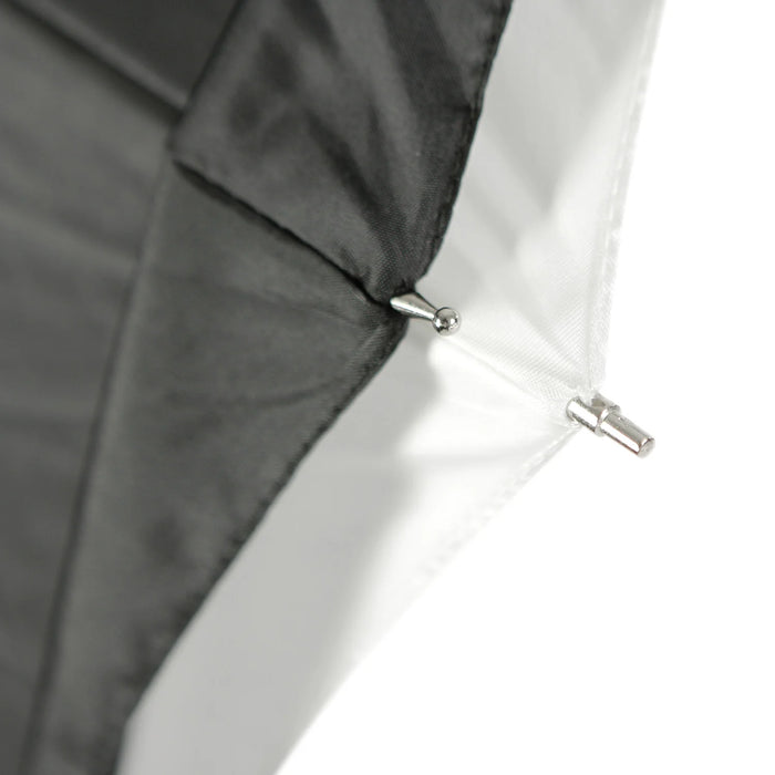 Westcott Convertible Umbrella Optical White Satin with Removable Black Cover 114cm (45")