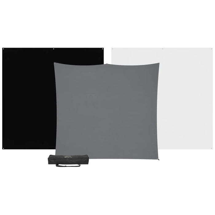 Westcott X-Drop Pro 3-Pack Backdrop Kit 8' x 8'