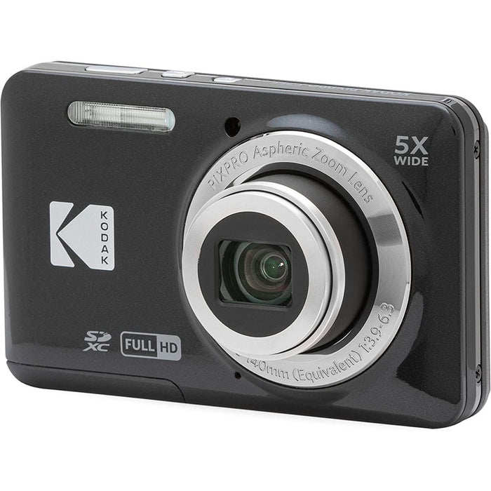 Kodak Pixpro X55 16MP 5x Zoom Compact Camera - Black