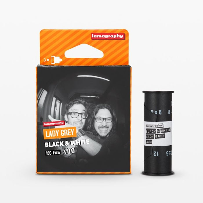 Lomography Lady Grey, ISO 400. 120, Pack of 3