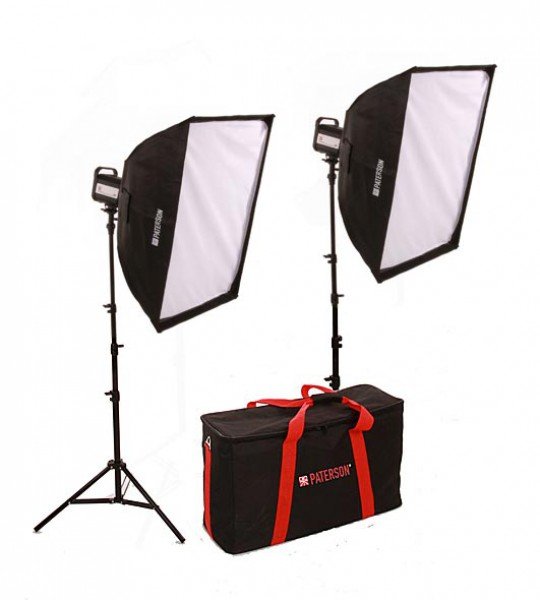 Paterson Lit111 Fluorescent Softbox Softbox Kit - Studio Lighting 